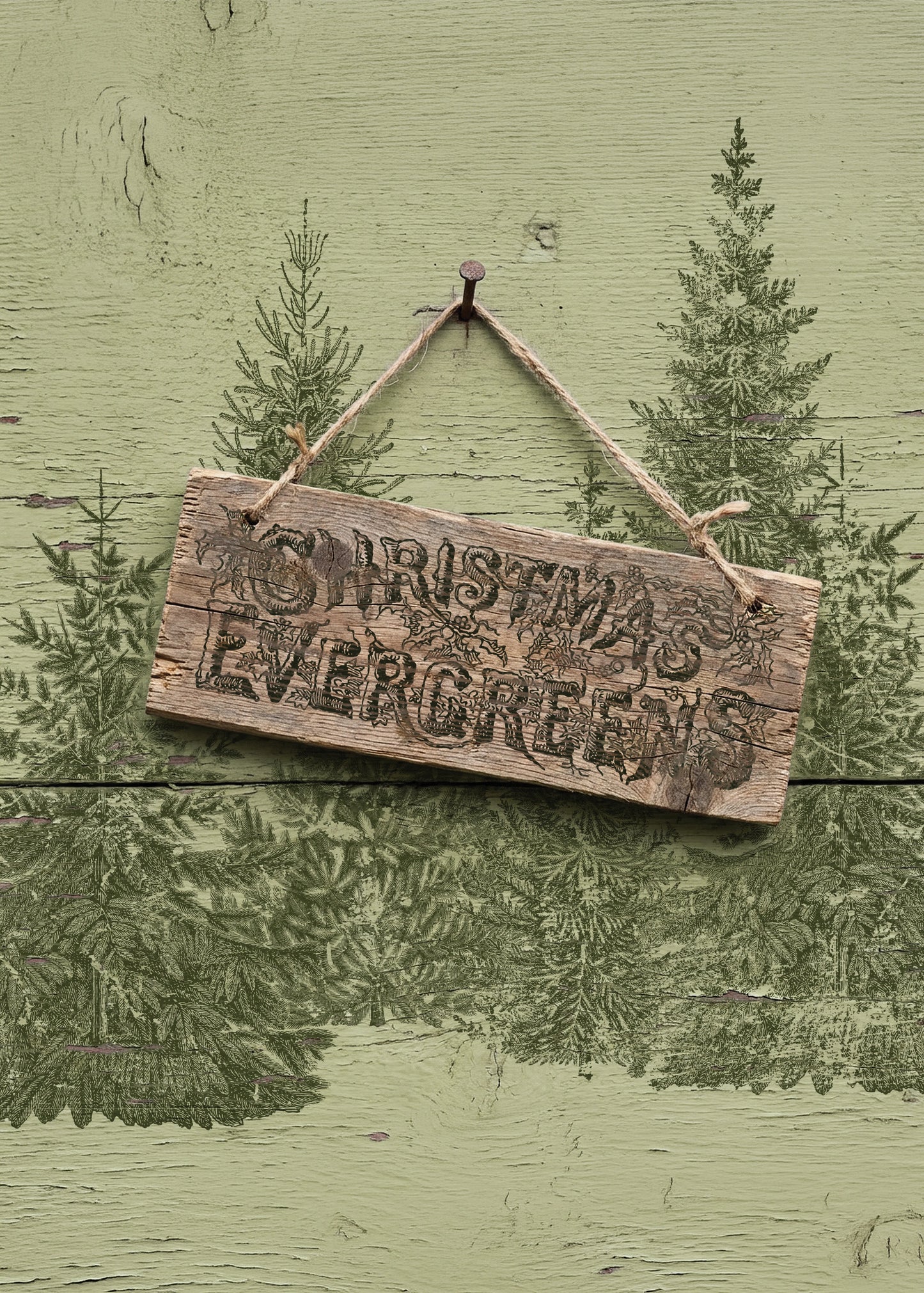 Winter Grove IOD 12"x 12" Stamp