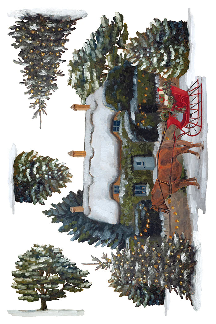 A Cotswold Christmas IOD Transfer 8"x 12" Pad
