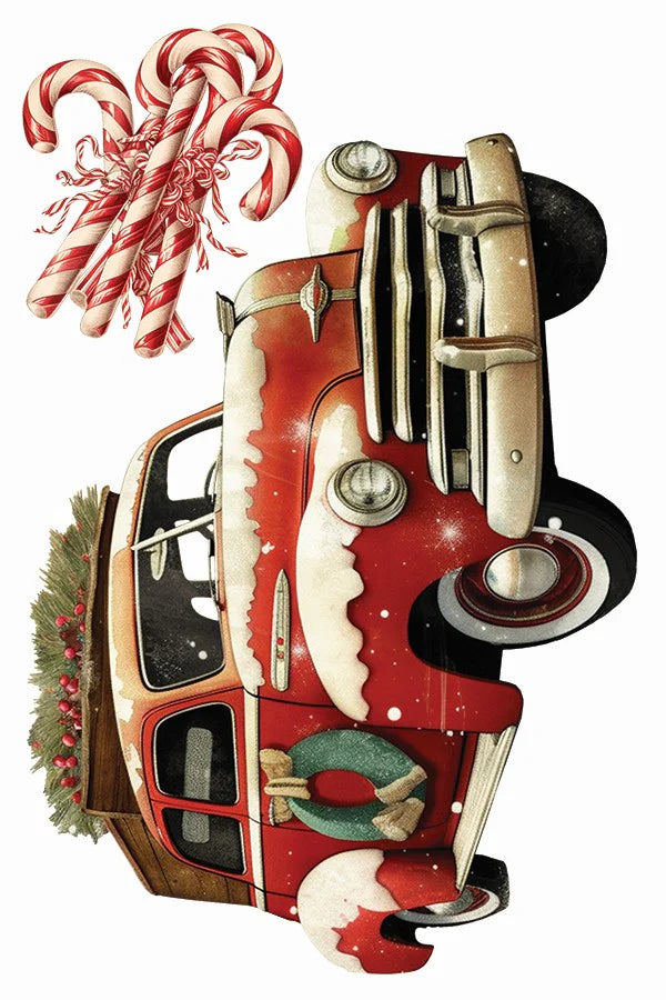 Candy Cane Cottage IOD Transfer 8"x 12" Pad (Retired)