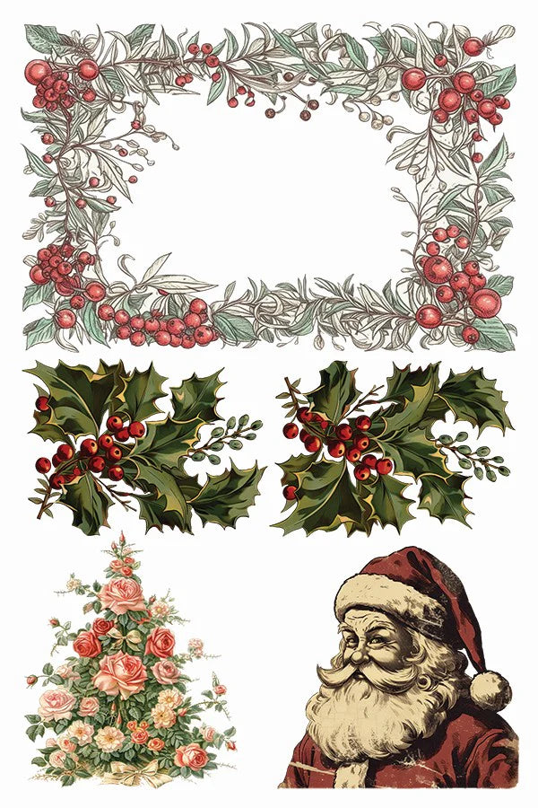 Candy Cane Cottage IOD Transfer 8"x 12" Pad (Retired)