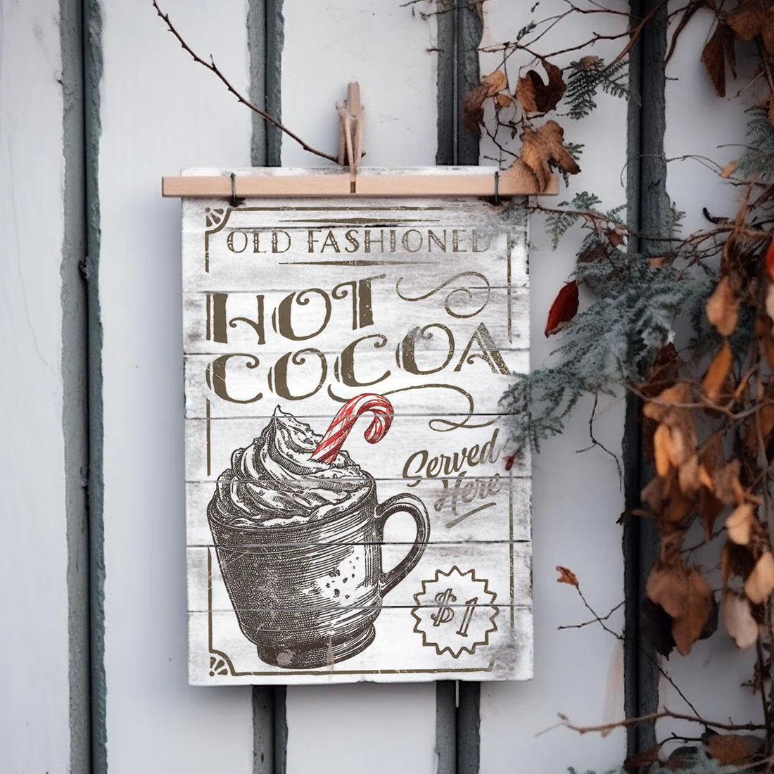 Candy Cane Cottage IOD Transfer 8"x 12" Pad (Retired)