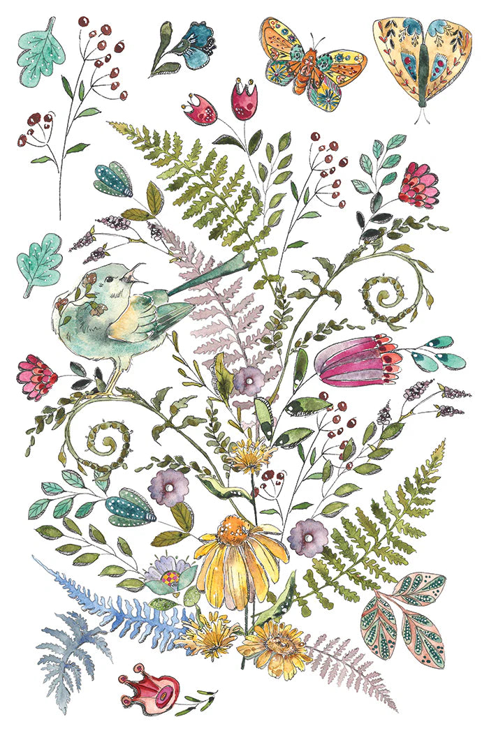Fern Fables IOD Transfer 8"x 12" Pad