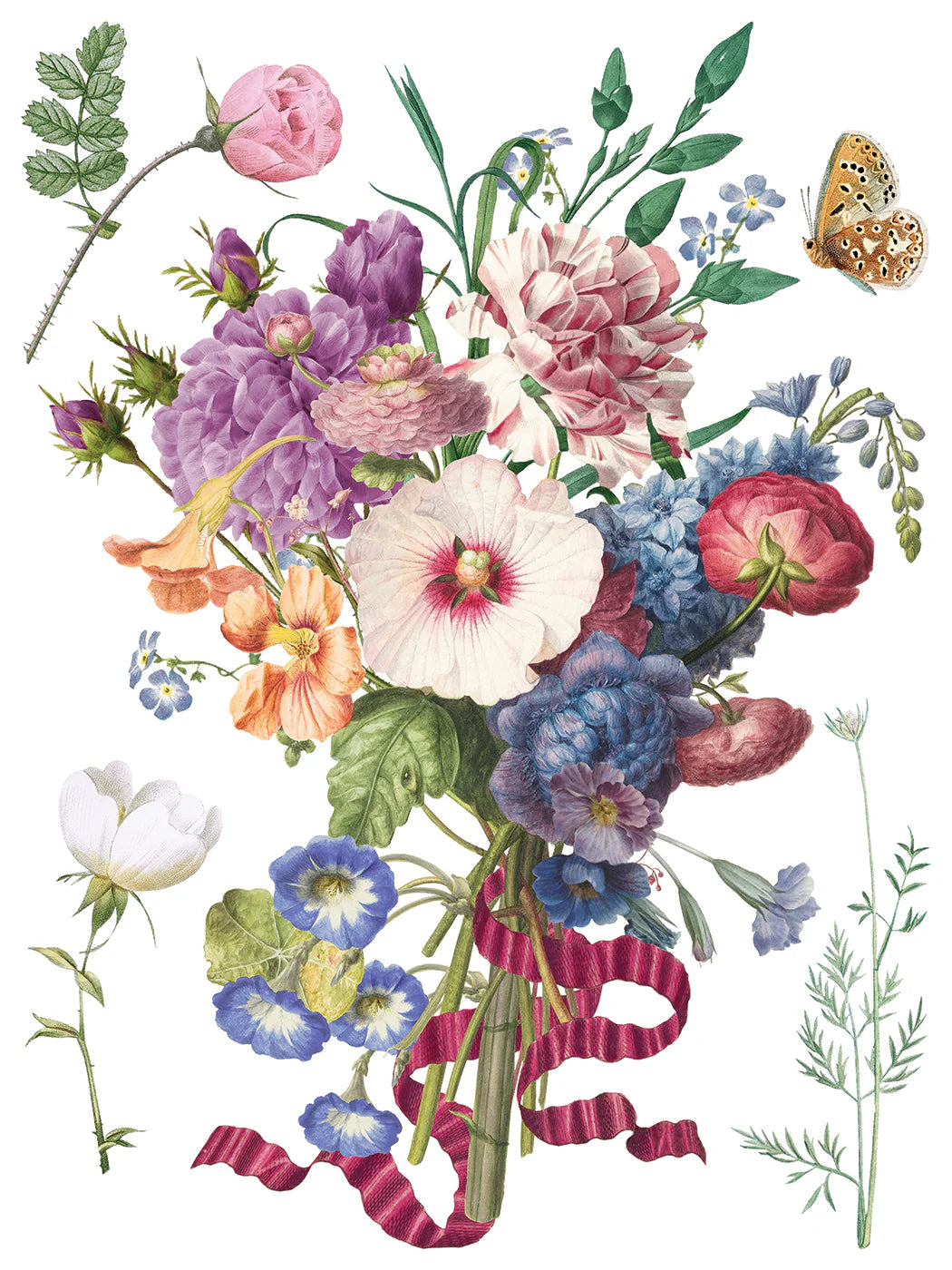 Marché des Fleurs IOD Transfer 12"x 16" Pad