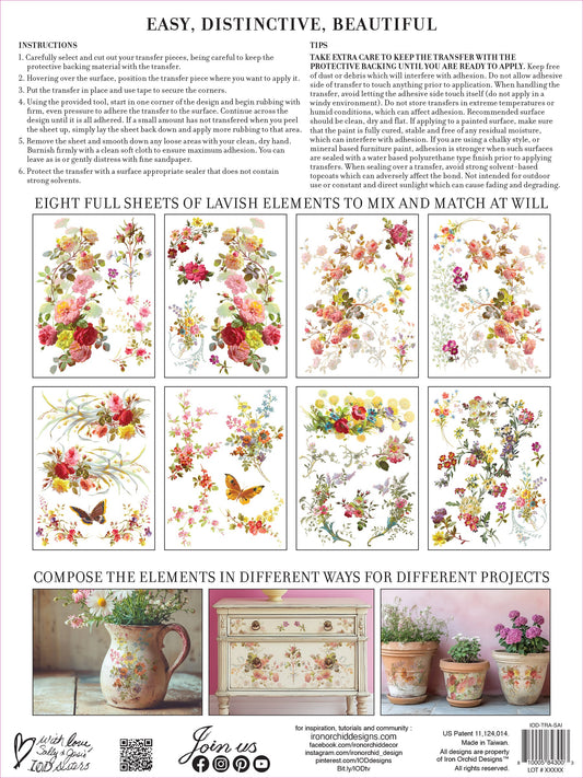 Saint Germain IOD Transfer 12"x 16" Pad