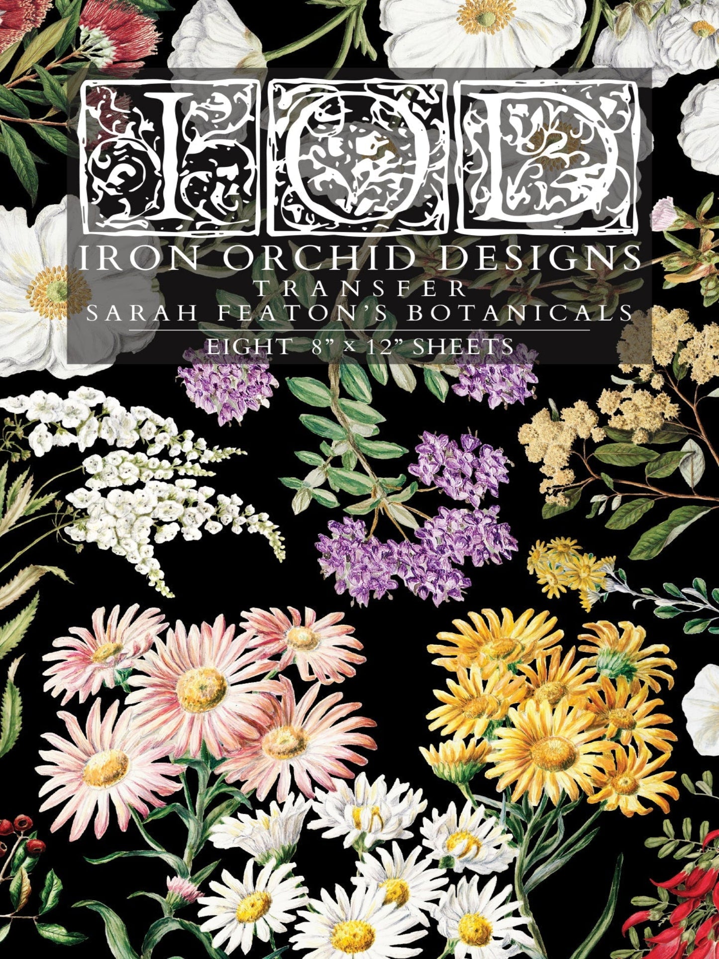 Sarah Featon's Botanicals IOD Transfer 8x12 Pad