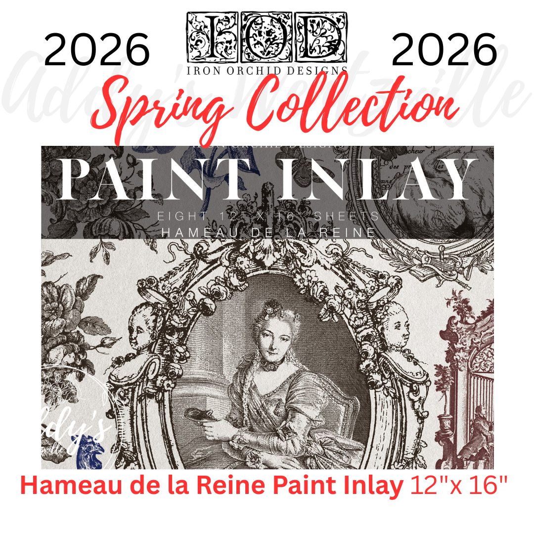 Hameau de la Reine IOD Paint Inlay 12"x 16" Pad
