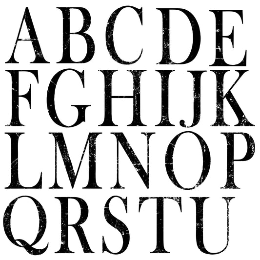Typesetting 12x12 Decor IOD Stamp