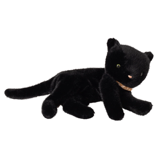 Sleeping Kitten Plush, Medium (Black)