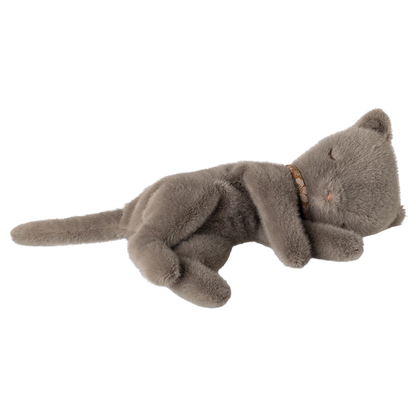 Sleeping Kitten Plush, Medium (Gray)