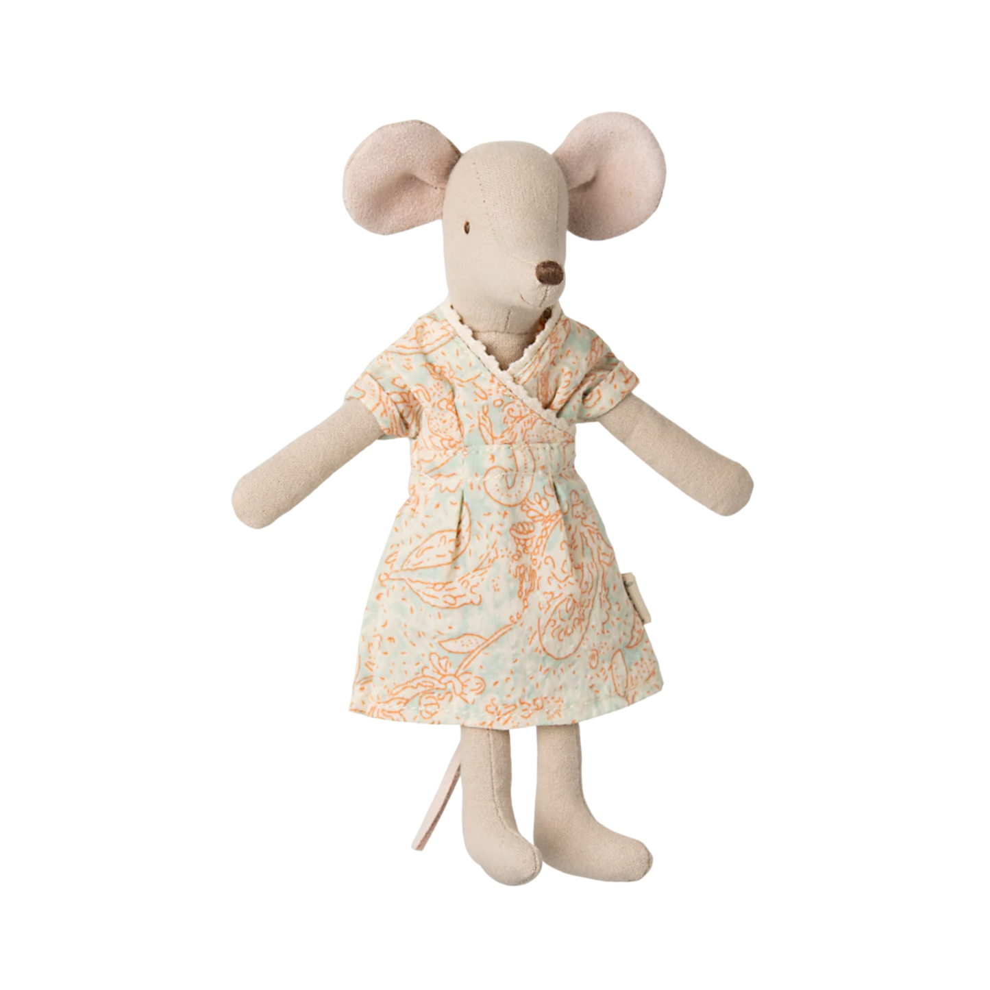 Mum Mouse (Light Blue & Orange)