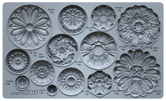 Rosettes 6x10 IOD Mould