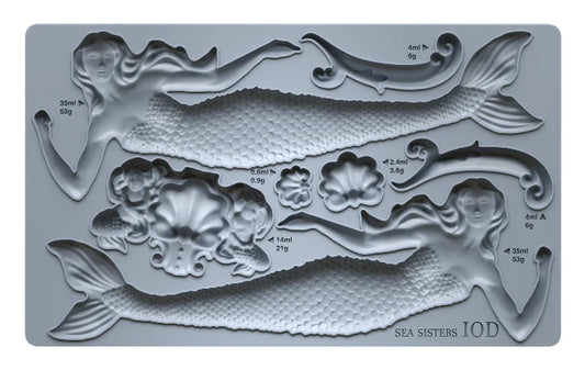 Sea Sisters 6x10 IOD Mould