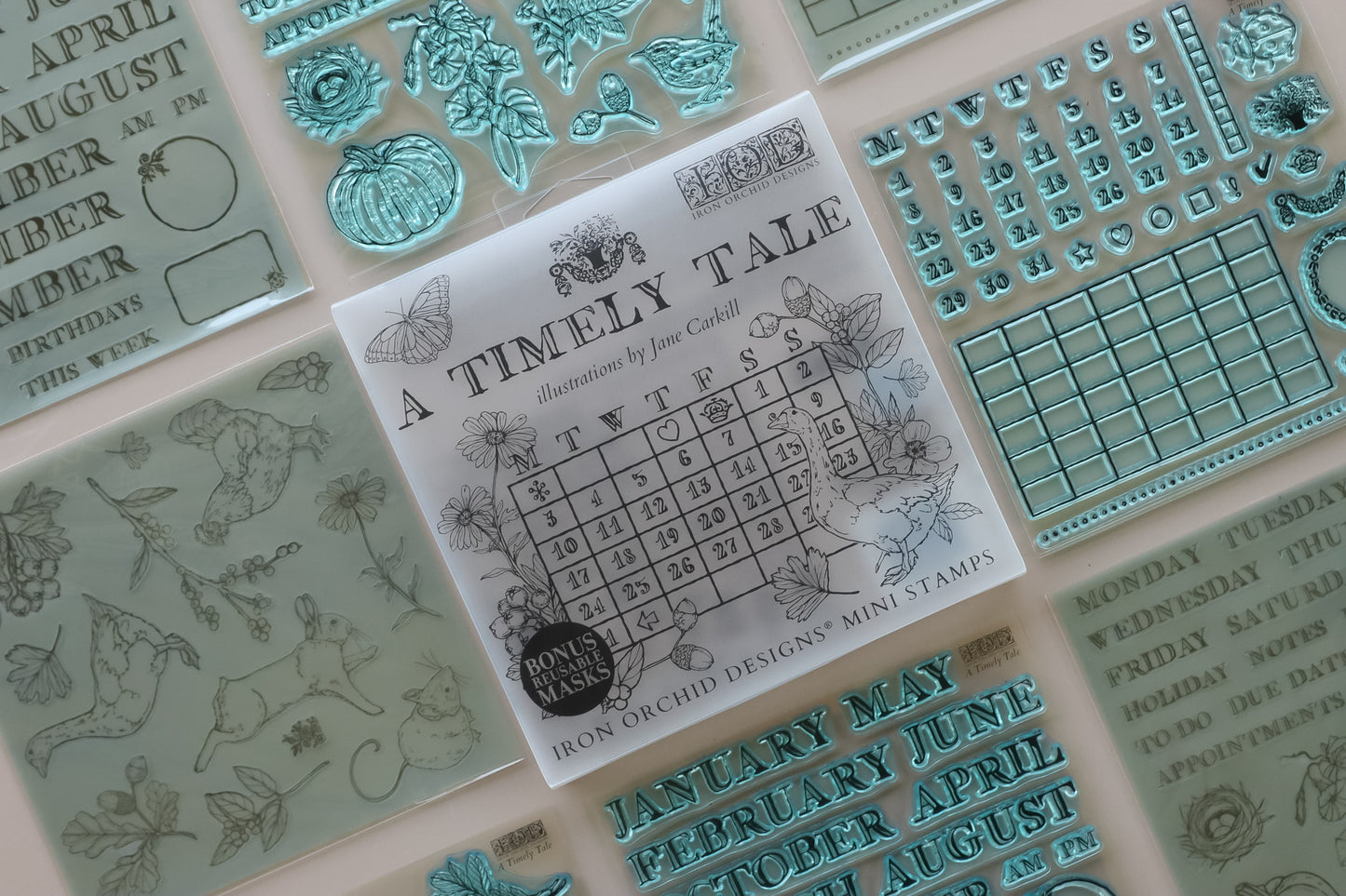 A Timely Tale IOD 6"x 6" Stamp