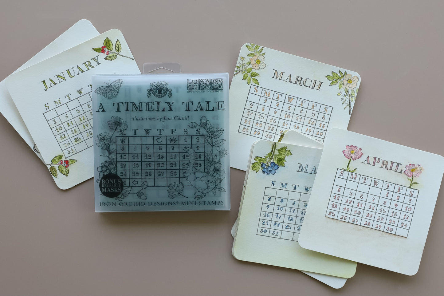 A Timely Tale IOD 6"x 6" Stamp