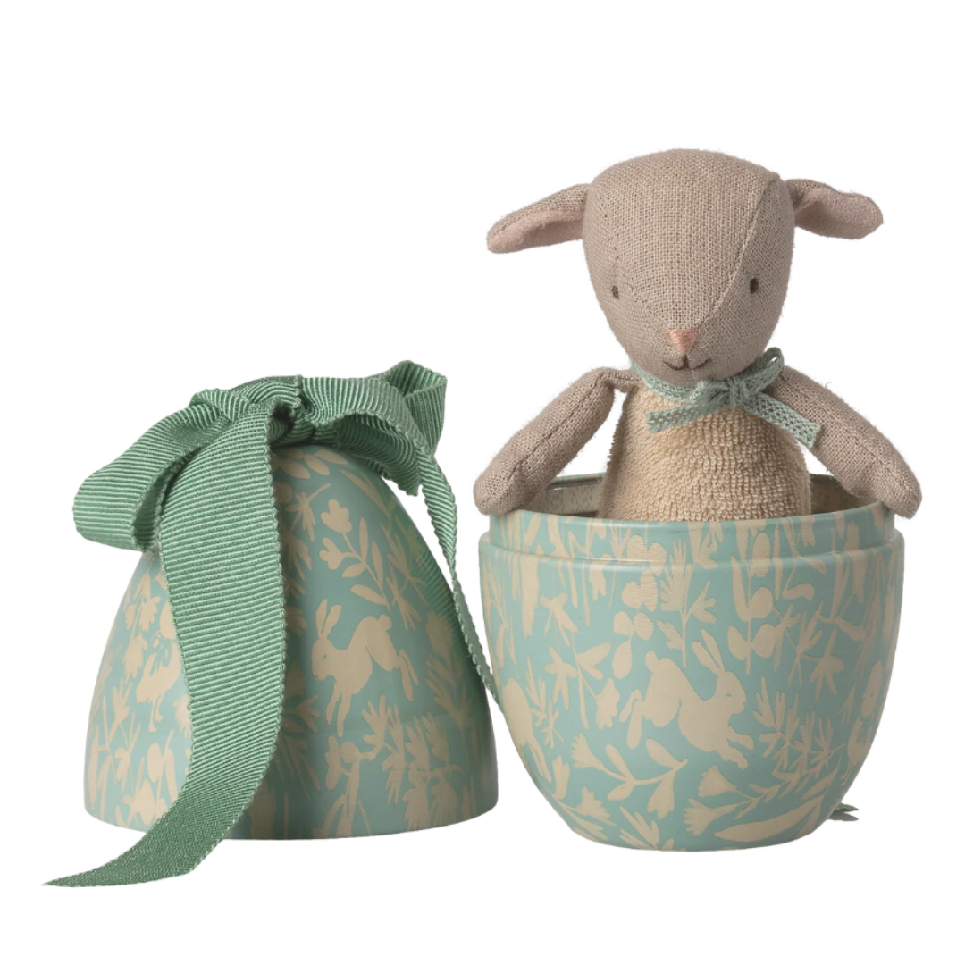 Easter Egg with Micro Lamb, Small