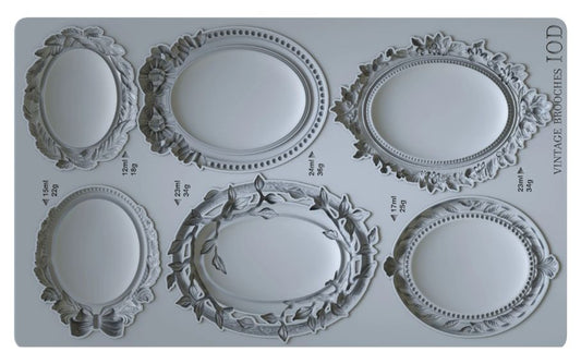 Vintage Brooches 6x10 IOD Mould