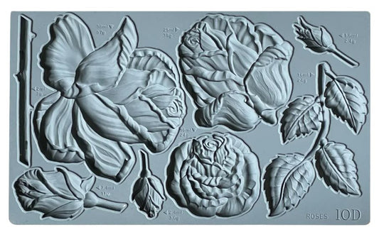 Roses 6x10 IOD Mould (Retired)