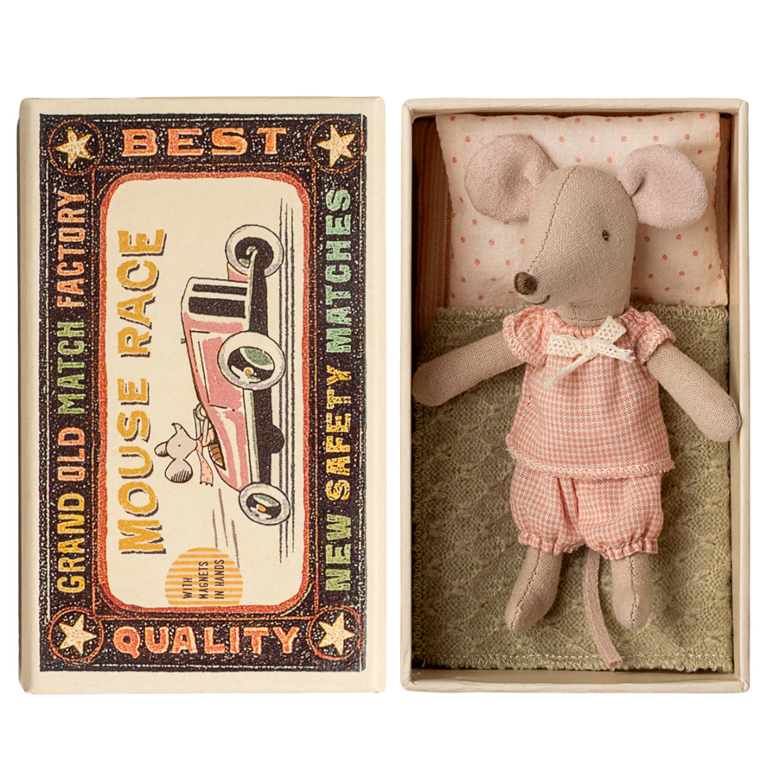 Little Sister Mouse in Matchbox