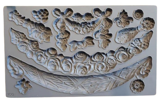Swags 6x10 IOD Decor Mould