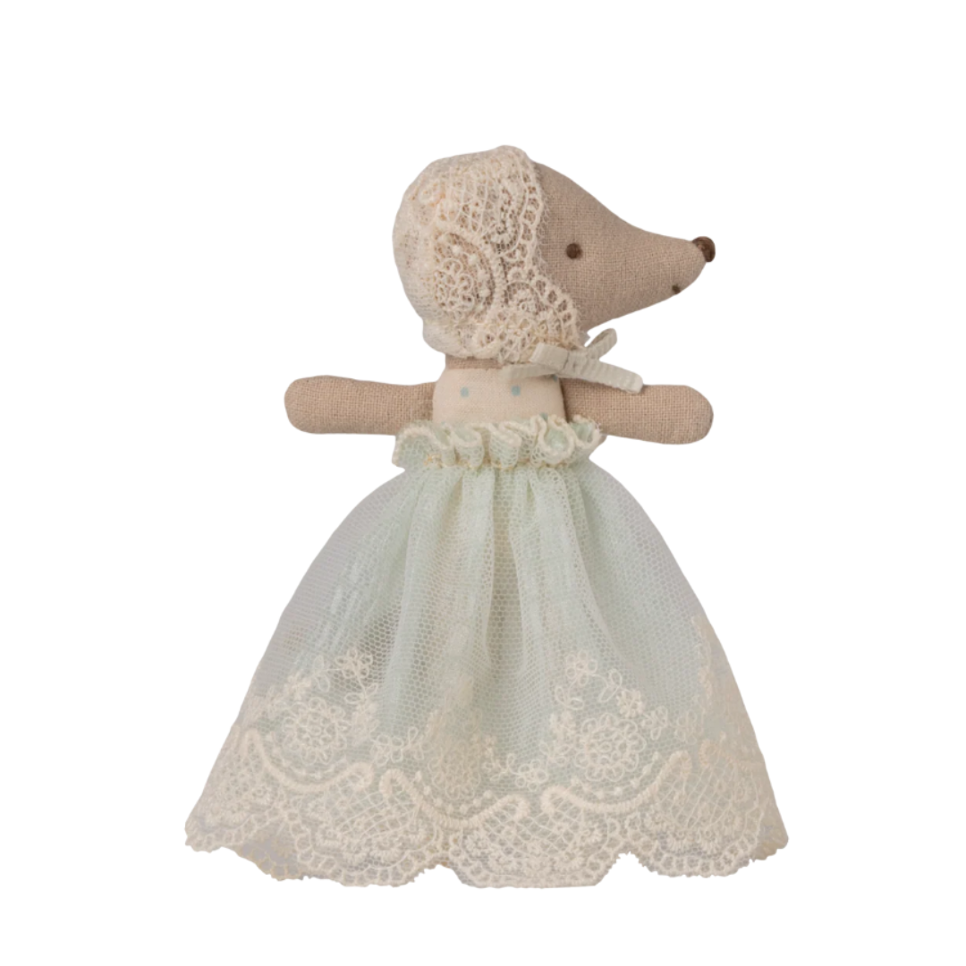 Baby Mouse in Gown (Mint)