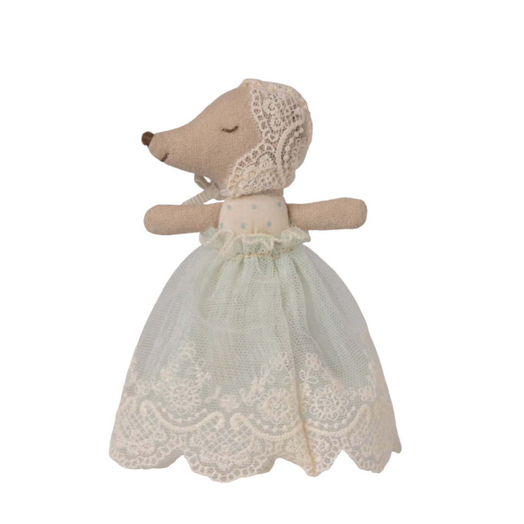 Baby Mouse in Gown (Mint)