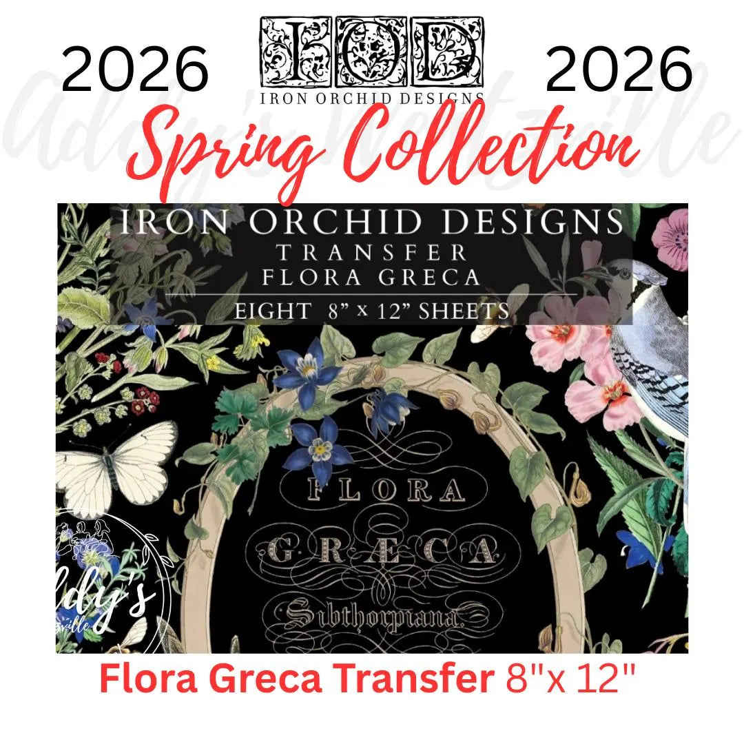 Flora Greca IOD Transfer 8"x 12" Pad