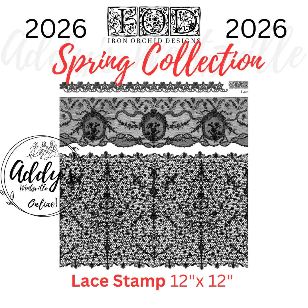Lace IOD 12"x 12" Stamp