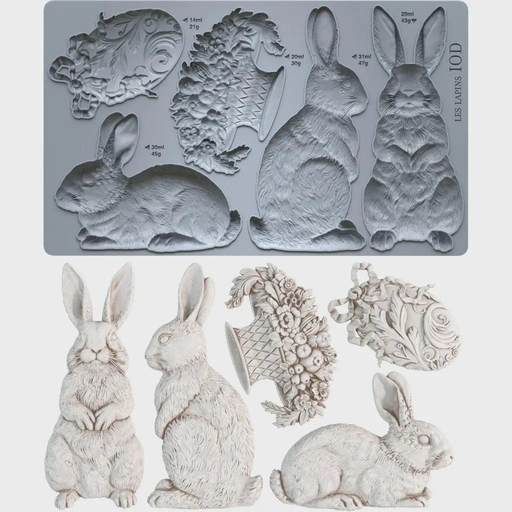 Les Lapin IOD 6"x 10" Mould