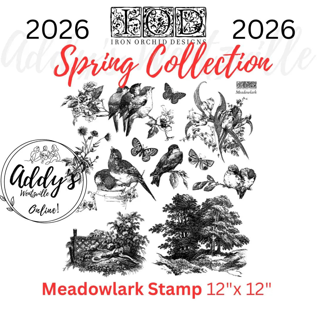 Meadowlark IOD 12"x 12" Stamp