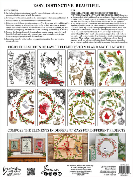 Christmas Valley IOD Transfer 12"x 16" Pad (Retired)
